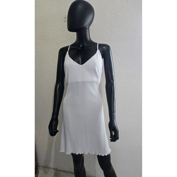 Open Edit Womens White Slip Dress 2X minimalist fairycore - Picture 1 of 5
